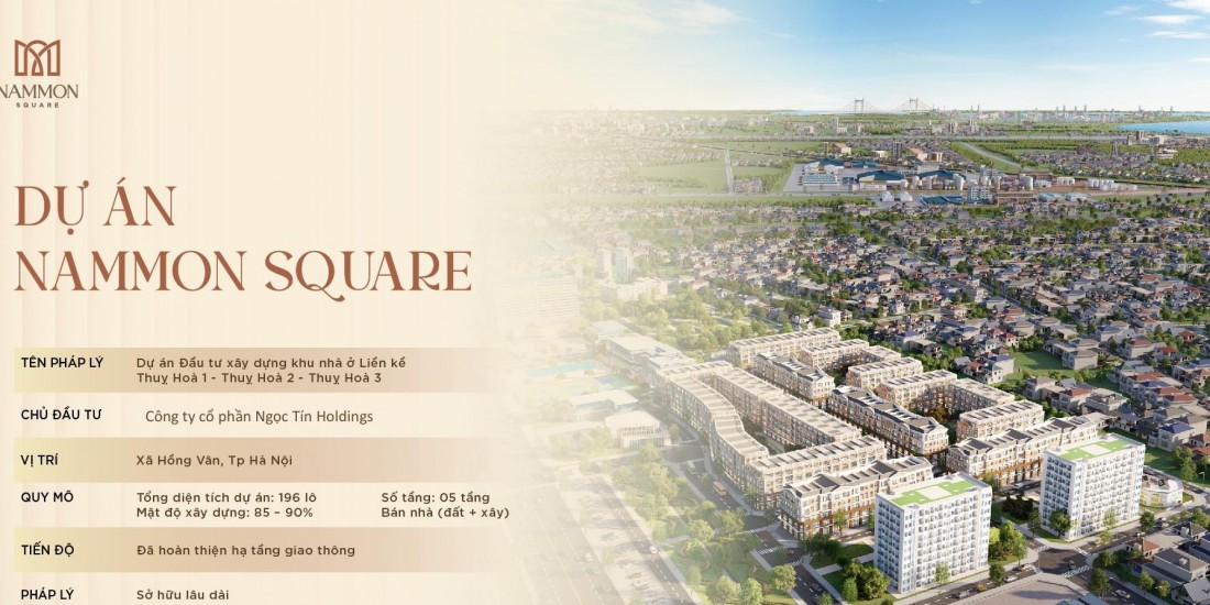 NAMMON SQUARE – TUYỆT PHẨM SHOPHOUSE MẶT QUỐC LỘ 1A - HÀ NỘI